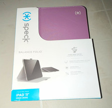 Speck Balance Folio Folding Case Auto Sleep/Wake Pencil Holder iPad 11 Purple picture