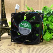 2pcs Nidec BETAV VA300DC V35072-35 12V 0.9A 8cm 4 wire chassis fan 80*80*38mm picture