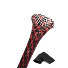 25ft - 3/4 Inch Cable Management Sleeve Protector,Wire Loom PET Expandable Wi... picture