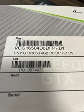 PNY GeForce GTX 1650 4GB GDDR6 VCG16504D6DFPPB1 Graphics Card picture