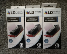 LD Lot of 3 Compatible Black Ink Cartridges for Canon PGI-255XXL LD-8050B001 picture