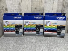 3x BROTHER LC404 BK Black INKvestment Tank Ink Cartridges MFC-J1205W/J1215W picture