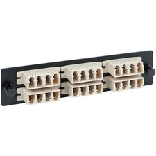ICC ADAPTER PANEL 6 QUAD LC 24F BEIGE MM ICFOPL1615 UPC 633758093347 picture