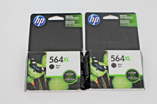 2x HP 564XL Black Ink Cartridge CN684WN – Exp. OCT 2019 – Genuine OEM Sealed picture