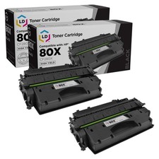 LD 2PK CF280X 80X Black High Yield Toner Cartridge for HP LaserJet M401dn M425dn picture
