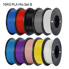KINGROON 10KG/22LBS Multicolor PLA Filament 1KG/Roll 1.75mm For 3D Printer Mater picture