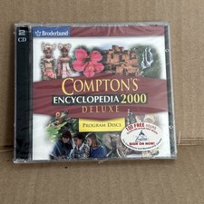 NEW Compton's Encyclopedia 2000 Deluxe PC, Program Windows 2 Disc Set Broderbund picture