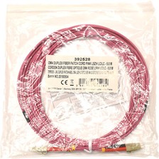 2 x Corning OM4 Duplex FIBER Patch Cord Pink LSZH LC/LC-5m NEW picture