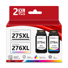 PG-275 XL CL-276 XL Ink Value Pack (2 Cartridges), Use for TS3520 TR4720 Printer picture