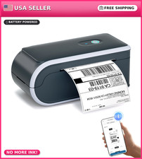 JADENS 568P Bluetooth Thermal Label Printer Battery Powered 4x6 Shipping picture