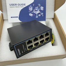 8 Port Gigabit Industrial Ethernet Switch, 8 Ports 10/100/1000Mbps, Fanless picture