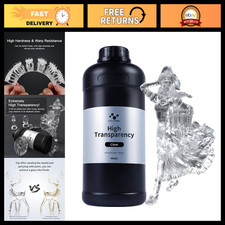 Crystal Clear 3D Printer Resin - Tough, Yellowing-Resistant, Low Odor, Fast-Curi picture
