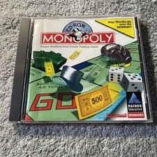 Monopoly Windows Version PC CD-ROM Game 1996 Hasbro Interactive Disc Is NMint C3 picture