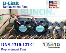 2x Quiet Version replacement fans for D-Link DXS-1210-12TC picture