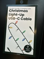 VIRAL Christmas Light-Up USB-C Cable- colorful picture