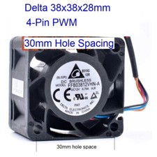 Delta FFB03812VHN 38x28mm 0.70A 4-Pin PWM Fan (3Pin Compatible) picture