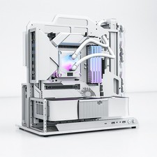 SOCOOLAR SOC-AE EATX Open Frame PC Case Aluminum 360mm Water Cooling Gaming picture