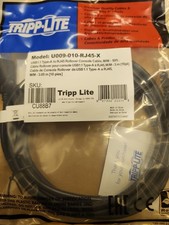TRIPP LITE U009-010-RJ45-X Cisco Console Rollover Cable, USB-A to RJ45, 10' picture
