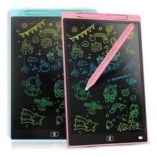 Kids' 8.5-Inch LCD Doodle Tablets - Safe and Fun Drawing Pad Set in Pink & Blue picture