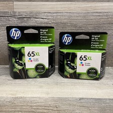HP 65XL Tri-Color High Yield Ink Cartridges, EXPIRED Oct 2022 & Nov 2021 picture
