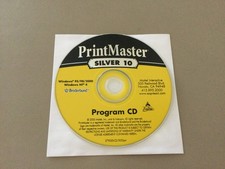 Broderbund-Print Master-Silver 10/CD Disk Only/No Tracking/Free Shipping picture
