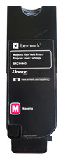 Lexmark 84C1HM0 Magenta High Yield Toner Cartridge Without Box Weight: 13.4oz picture