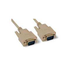 10ft DB9 Male to DB9 Male Serial Cable - Beige picture