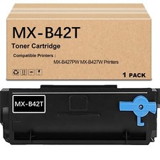 1 Pack MX-B42T Black Toner Cartridge Use for Sharp MX-B427PW MX-B427W Printers picture