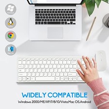 GUIHENG WIRELESS KEYBOARD AND MOUSE COMBO, COMPACT QUIET WIRELESS KEYBOARD AND - picture