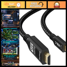 8K USB C to HDMI Cable 10FT - Thunderbolt 3/4 Compatible, 8K 60Hz, 4K 120Hz, Hig picture