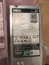 Lot of 2 Dell W8R3C 750W 80 Plus Platinum Hot Swap Power Supply PSU L750E-S0 picture