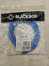 Black Box Cat 6 UTP Patch Cord Ethernet Cable Snagless Boot Brand New 15ft Blue picture