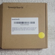 SpeedyFiberTX 1-Pack 10 Meter SC/APC to SC/APC Slim Simplex Riser OFNR Fiber New picture