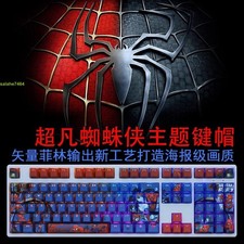 Marvel Spiderman 108 PBT Translucent Keycaps Blue For OEM Mechanical Keyboard picture
