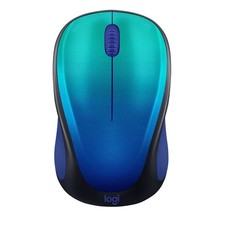 Logitech M317 Mouse - Blue Aurora: Wireless, USB-A Connection, Soft-Touch Grips picture