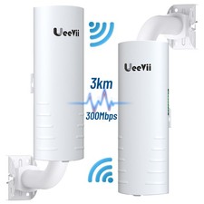 UeeVii 2 Pack Wireless Bridge Point to Point Outdoor WiFi CPE 3000m Long Range picture
