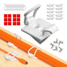 CableGenie Made in the UK 10Pack Adjustable Elastic Adhesive Cable Clips, Wir... picture