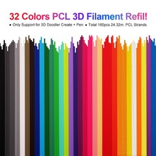 3PC 2.5mm PCL Low Temp Filament 33 Colors For 3D Doodler Printing Pen picture