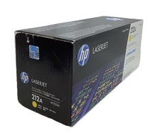 HP 212A W2122A Genuine Yellow Toner Cartridge LaserJet Enterprise M554 M555 M578 picture