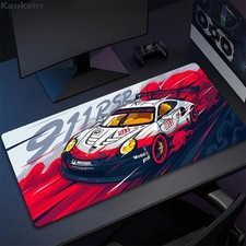 Porsche 911 Race Car Keyboard Desk Mat Large Mouse Mat Locked Edge 60cm x30cm picture