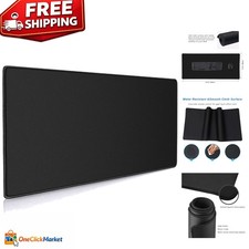 XXL Professional Black Gaming Mouse Pad 35.4x15.7in - Non-Slip & Washable picture