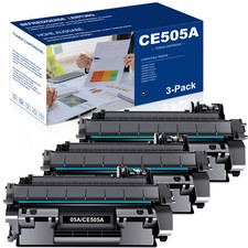 3PK Black 05A CE505A Toner Cartridge for HP LaserJet P2055dn P2035n P2050 INK picture