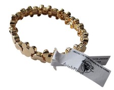 2026 Disney Parks Mickey Mouse Ear All Around Gold Tone Youth Bracelet picture