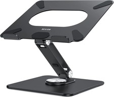 LSX7 Laptop Stand with 360 Rotating Base, Ergonomic Adjustable Notebook Riser... picture