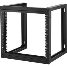 Uimoso 9U Wall-Mounted Open Frame Server Rack, 150 lbs Capacity, Black picture