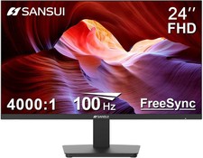 SANSUI 24-Inch 100Hz FHD IPS Monitor USB-C HDR FreeSync ES-24F2C ~ New Open Box picture