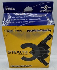 Vantec Stealth SF8025L 80mm Double Ball Bearing Case Fan NOS Vintage PC Cooling picture