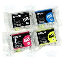 4pk Genuine Epson 88 Black/Color CX4400 CX4450 NX105 NX110 NX215 picture