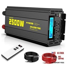 2500 Watt Modified Sine Wave Power Inverter - 12V 12V 2500W picture
