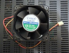 Vintage Cyber Cooler Ball Bearing CPU Fan w/ Heat Sink & Hold Down picture